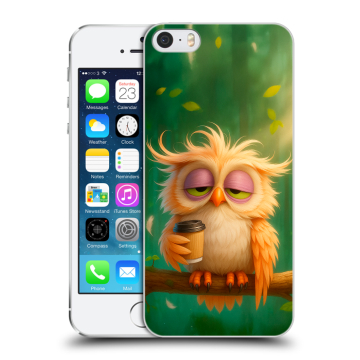 Пластиковый чехол на Iphone 5s с принтом сова