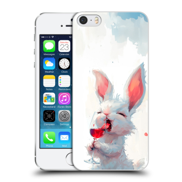 Пластиковый чехол на Iphone 5s с принтом кролик зайчик
