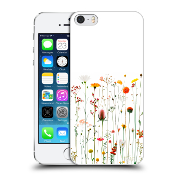 Пластиковый чехол на Iphone 5s с принтом цветы