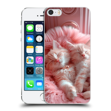 Пластиковый чехол на Iphone 5s с принтом котята котики Пластиковый чехол на Iphone 5s с принтом котята котики