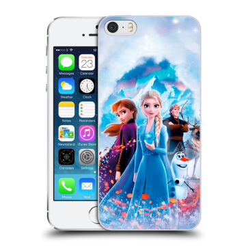 Пластиковый чехол на Iphone 5s с принтом Холодное сердце Frozen