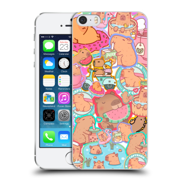 Пластиковый чехол на Iphone 5s с принтом капибары