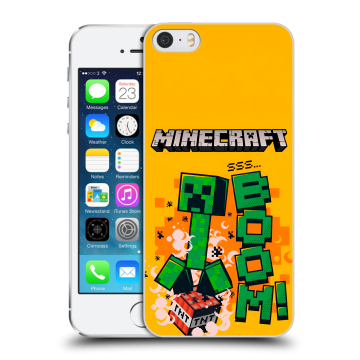 Пластиковый чехол на Iphone 5s с принтом Майнкрафт Minecraft