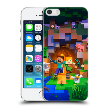 Пластиковый чехол на Iphone 5s с принтом Майнкрафт Minecraft Пластиковый чехол на Iphone 5s с принтом Майнкрафт Minecraft