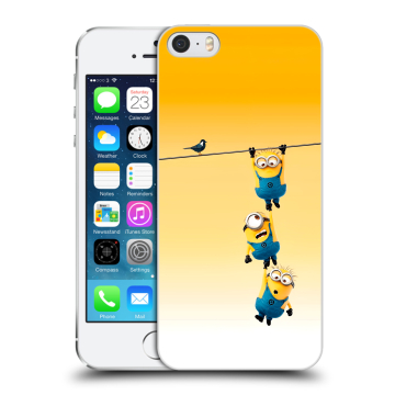 Пластиковый чехол на Iphone 5s с принтом Миньоны