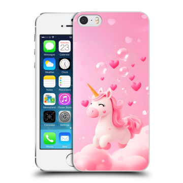Пластиковый чехол на Iphone 5s с принтом Единорог