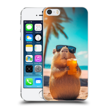 Пластиковый чехол на Iphone 5s с принтом Капибара Пластиковый чехол на Iphone 5s с принтом Капибара