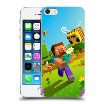Пластиковый чехол на Iphone 5s с принтом Майнкрафт Minecraft Пластиковый чехол на Iphone 5s с принтом Майнкрафт Minecraft