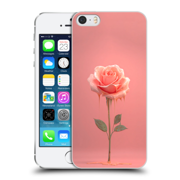 Пластиковый чехол на Iphone 5s с принтом Розовая роза Пластиковый чехол на Iphone 5s с принтом Розовая роза