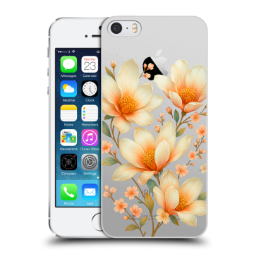 Пластиковый чехол на Iphone 5s с принтом Цветы Пластиковый чехол на Iphone 5s с принтом Цветы