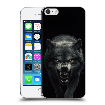 Пластиковый чехол на Iphone 5s с принтом Волк
