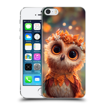 Пластиковый чехол на Iphone 5s с принтом Милая сова Пластиковый чехол на Iphone 5s с принтом Милая сова