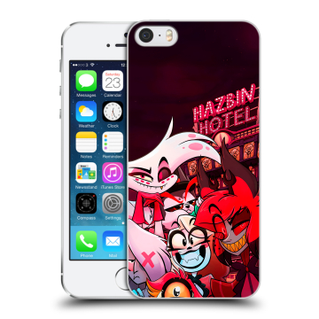 Пластиковый чехол на Iphone 5s с принтом Hazbin Hotel Отель Хазбин