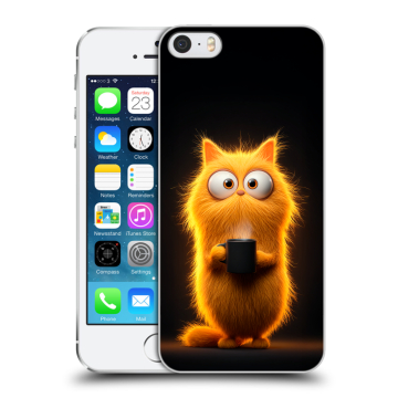 Пластиковый чехол на Iphone 5s с принтом Смешной кот