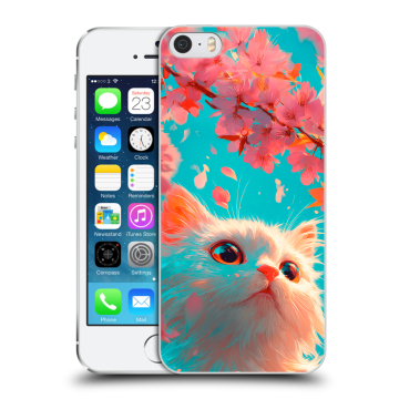 Пластиковый чехол на Iphone 5s с принтом Красивый кот Пластиковый чехол на Iphone 5s с принтом Красивый кот