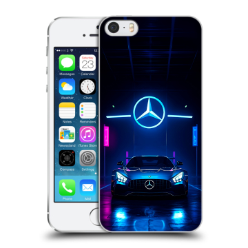 Пластиковый чехол на Iphone 5s с принтом Mercedes Мерседес