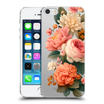 Пластиковый чехол на Iphone 5s с принтом цветы Пластиковый чехол на Iphone 5s с принтом цветы