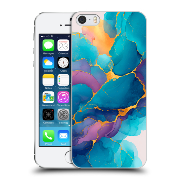 Пластиковый чехол на Iphone 5s с принтом Мрамор блестки Пластиковый чехол на Iphone 5s с принтом Мрамор блестки