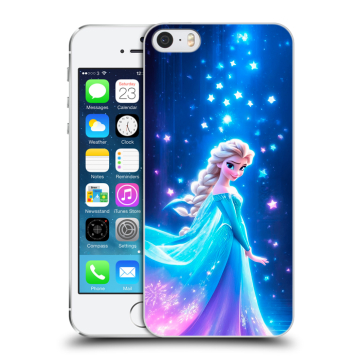 Пластиковый чехол на Iphone 5s с принтом Холодное сердце Frozen