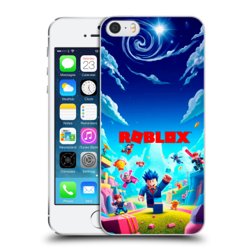 Пластиковый чехол на Iphone 5s с принтом Roblox Роблокс