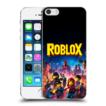 Пластиковый чехол на Iphone 5s с принтом Roblox Роблокс