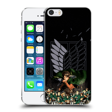 Пластиковый чехол на Iphone 5s с принтом Атака титанов