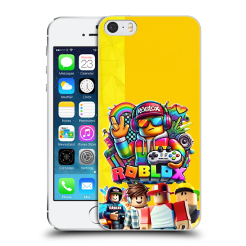 Пластиковый чехол на Iphone 5s с принтом Roblox Роблокс