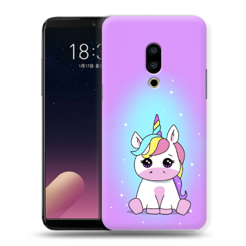 Силиконовый чехол на Meizu 15 с принтом Единорог