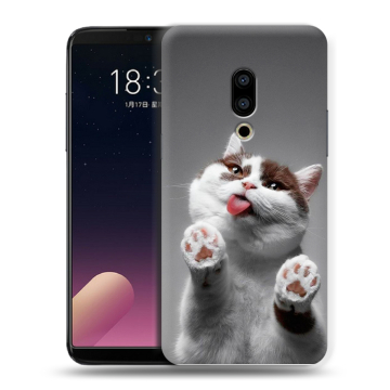 Силиконовый чехол на Meizu 15 с принтом Коты