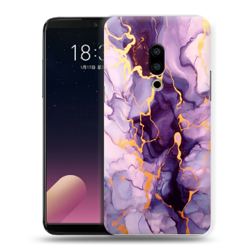 Силиконовый чехол на Meizu 15 с принтом Мрамор