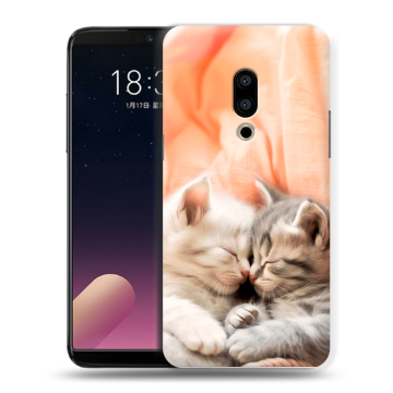 Силиконовый чехол на Meizu 15 с принтом Котята