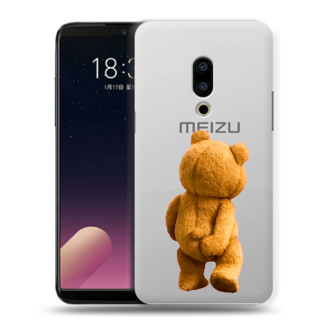 Силиконовый чехол на Meizu 15 с принтом Медведь