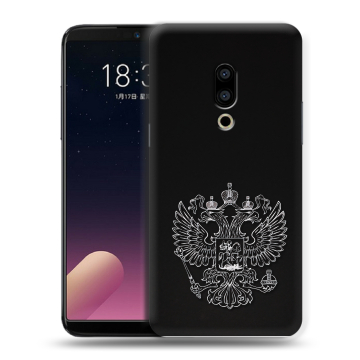Силиконовый чехол на Meizu 15 с принтом Герб России