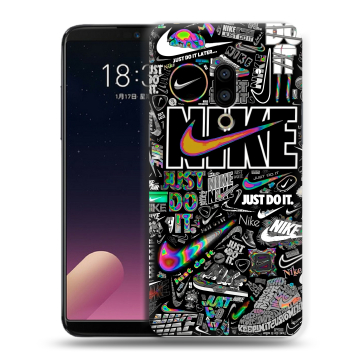 Силиконовый чехол на Meizu 15 с принтом Найк