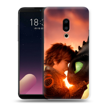 Силиконовый чехол на Meizu 15 с принтом Как приручить дракона