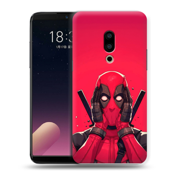 Силиконовый чехол на Meizu 15 с принтом Дедпул Deadpool