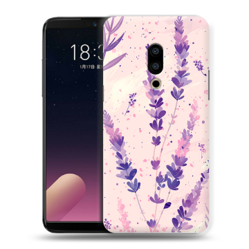 Силиконовый чехол на Meizu 15 с принтом цветы лаванда