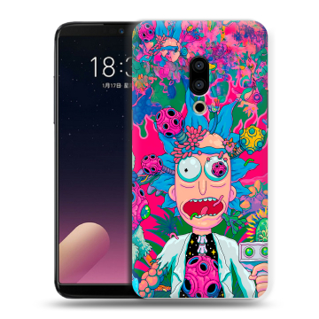 Силиконовый чехол на Meizu 15 с принтом Рик и Морти Rick Morty