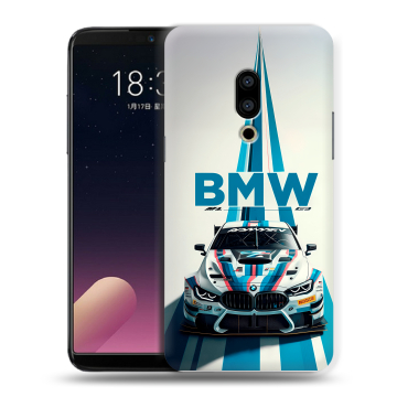 Силиконовый чехол на Meizu 15 с принтом БМВ BMW