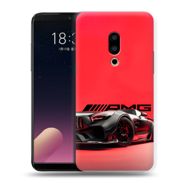 Силиконовый чехол на Meizu 15 с принтом Мерседес Mercedes AMG