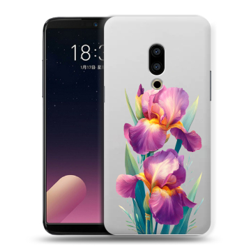 Силиконовый чехол на Meizu 15 с принтом Цветы орхидеи