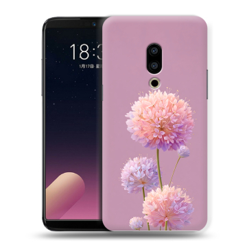 Силиконовый чехол на Meizu 15 с принтом Цветы