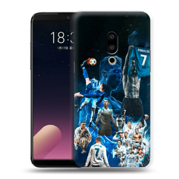 Силиконовый чехол на Meizu 15 с принтом Реал Роналдо
