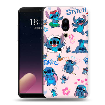 Силиконовый чехол на Meizu 15 с принтом Лило и Стич