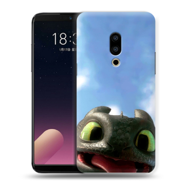 Силиконовый чехол на Meizu 15 с принтом Как приручить дракона