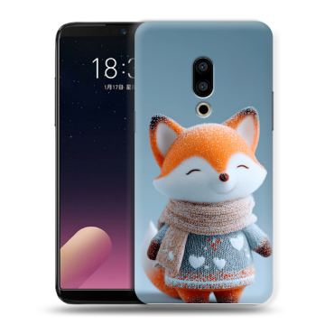Силиконовый чехол на Meizu 15 с принтом Лиса