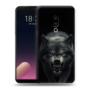 Силиконовый чехол на Meizu 15 с принтом Волк