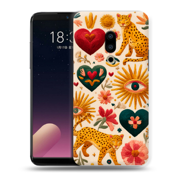 Силиконовый чехол на Meizu 15 с принтом Модный принт