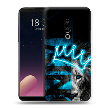 Силиконовый чехол на Meizu 15 с принтом Король лев