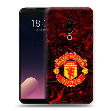 Силиконовый чехол на Meizu 15 с принтом Manchester United